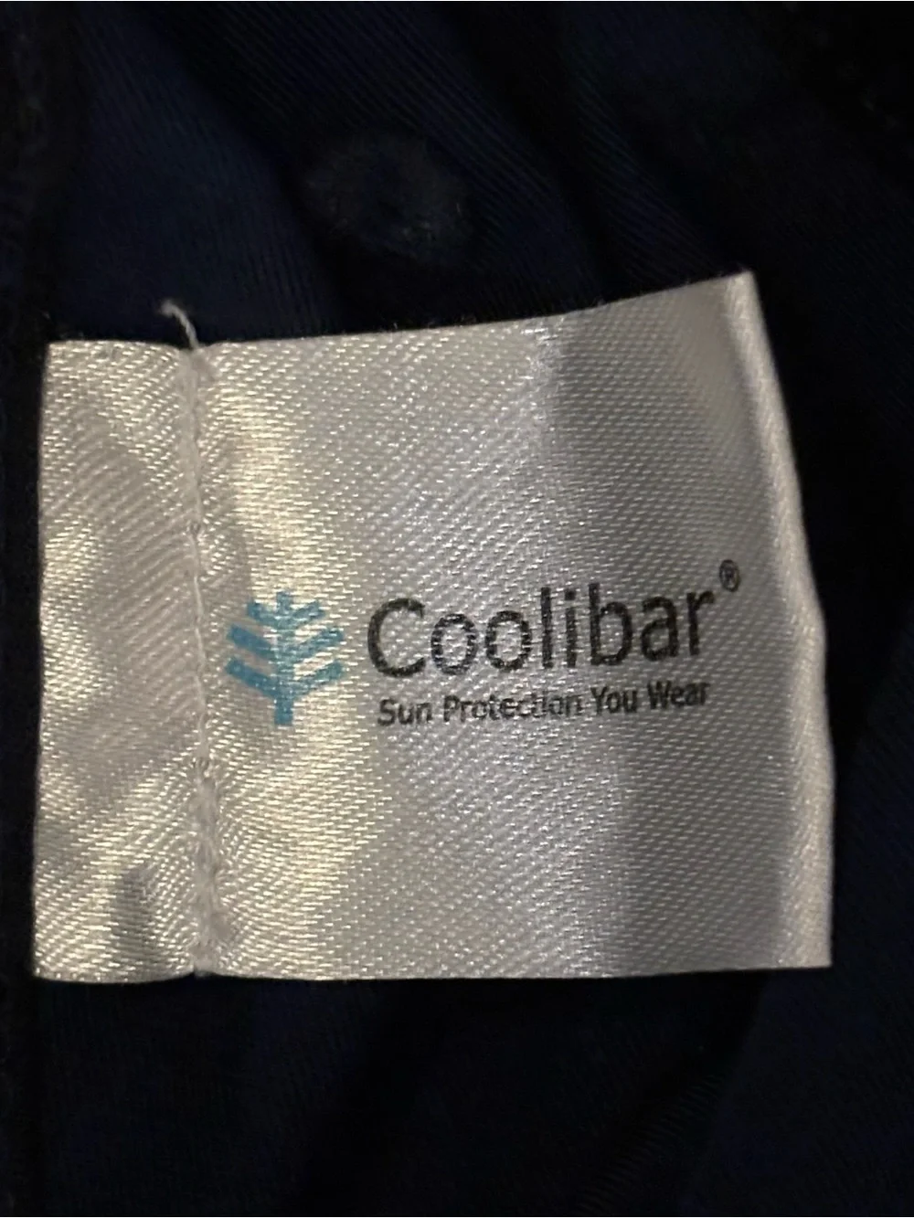 Coolibar Kids Surfs Up All Sport Hat Neck Drape Navy Blue S/M UPF 50+
